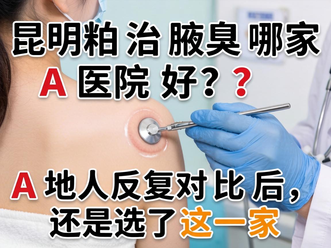 昆明治腋臭哪家医院好？本地人反复对比后，还是选了这一家