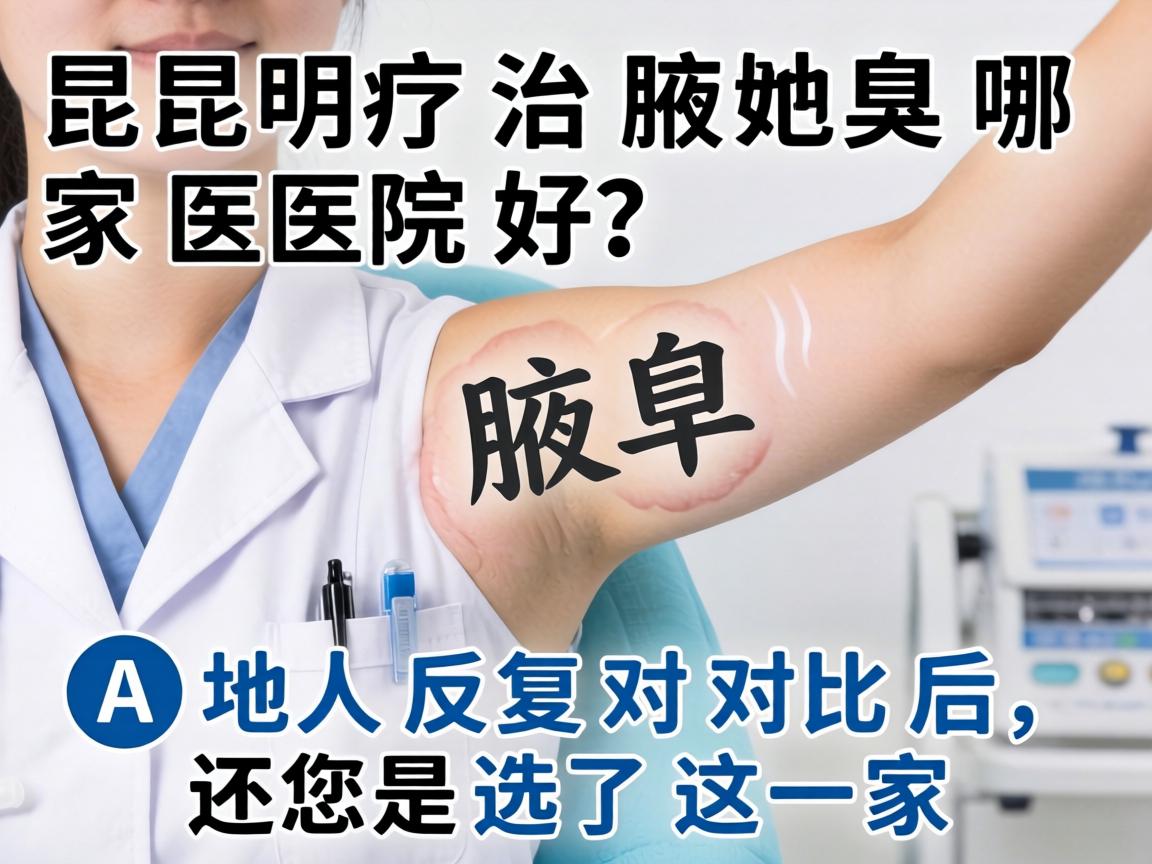 昆明治腋臭哪家医院好？本地人反复对比后，还是选了这一家