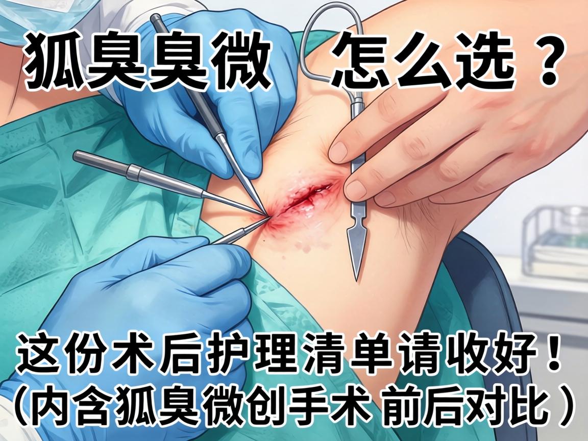 狐臭微创手术怎么选？这份术后护理清单请收好！内含狐臭微创手术前后对比）
