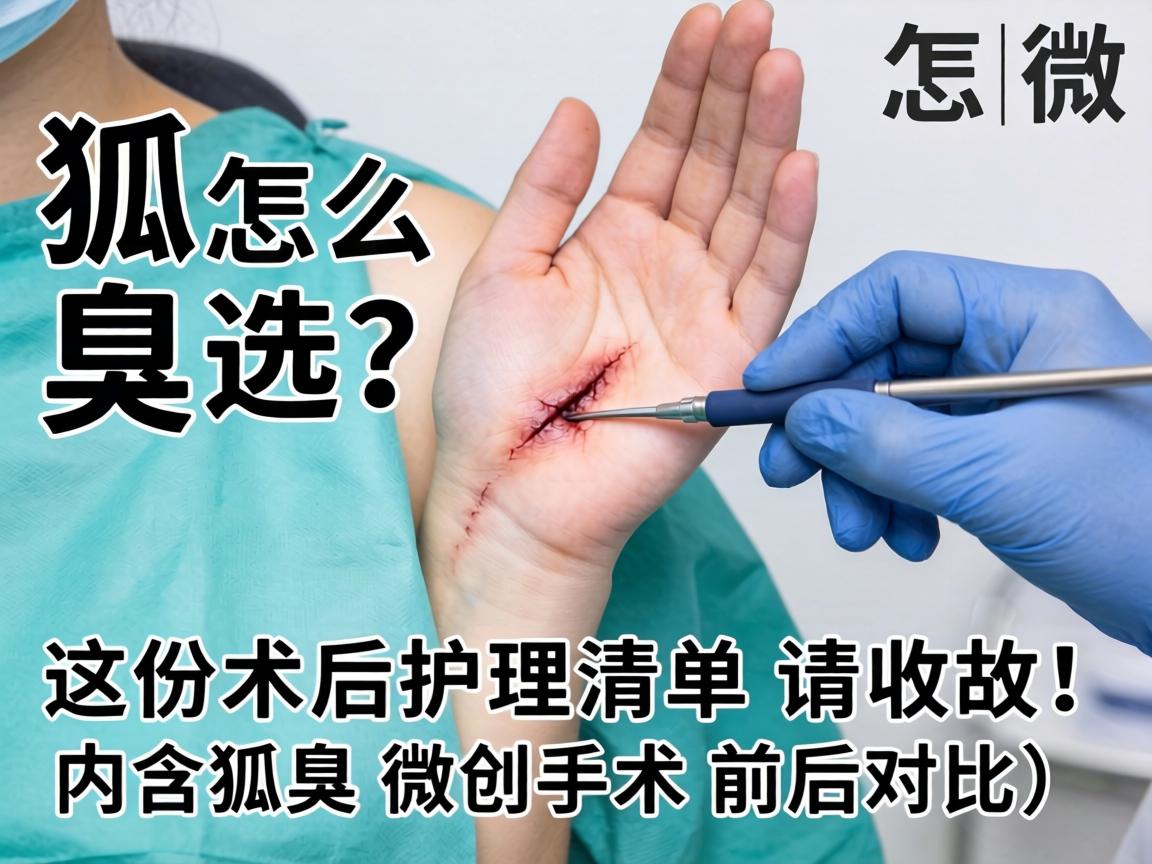 狐臭微创手术怎么选？这份术后护理清单请收好！内含狐臭微创手术前后对比）