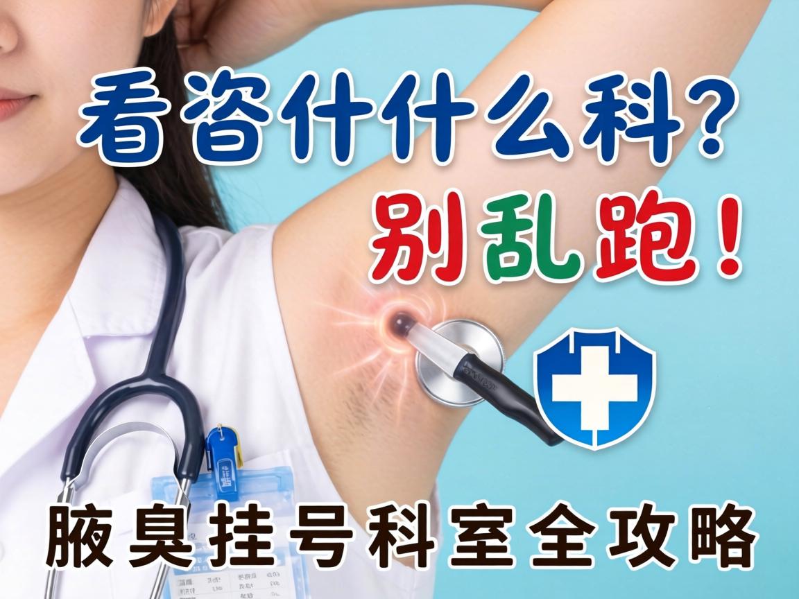 腋臭该看什么科？别乱跑！腋臭挂号科室全攻略