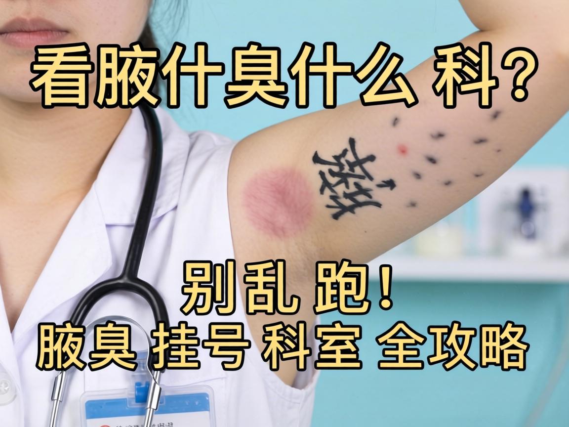 腋臭该看什么科？别乱跑！腋臭挂号科室全攻略