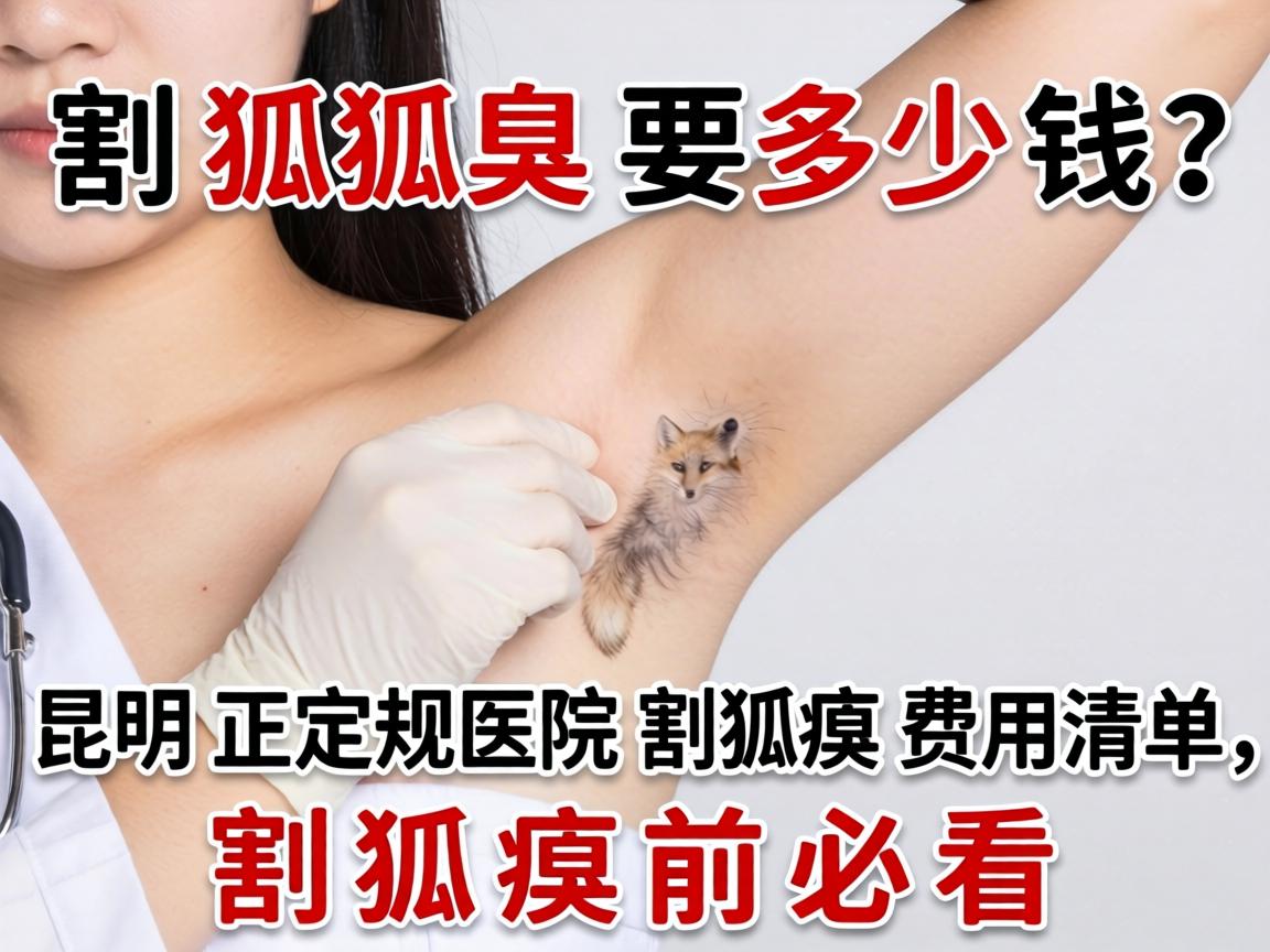割狐臭要多少钱?昆明正规医院割狐臭费用清单,割狐臭前必看 割狐臭要多少钱?昆明正规医院割狐臭费用清单,割狐臭前必看