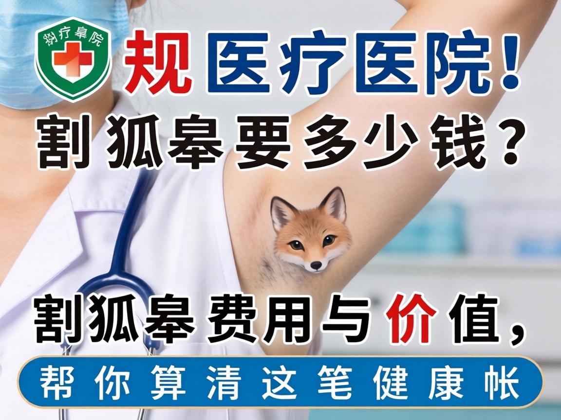 正规医院割狐臭要多少钱？解析割狐臭费用与价值，帮你算清这笔健康账