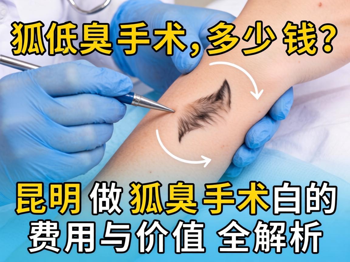 狐臭手术多少钱？昆明做狐臭手术的费用与价值全解析
