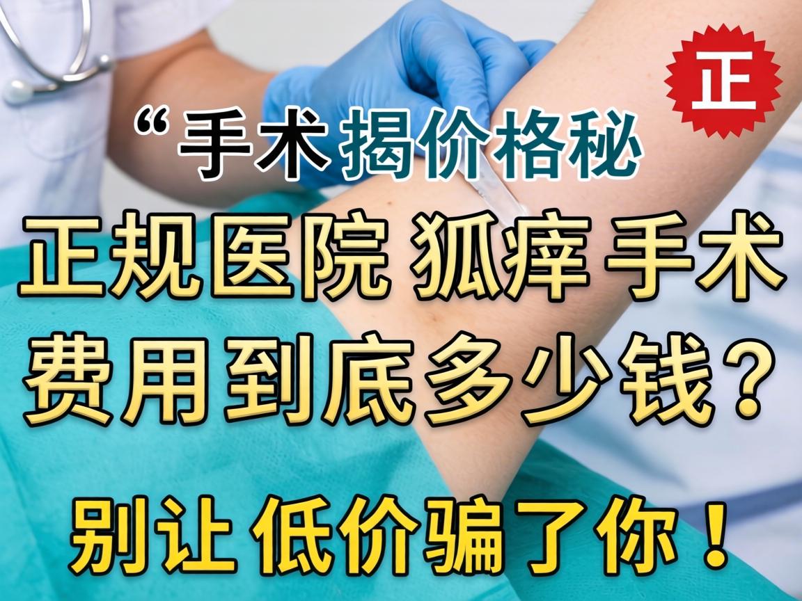 狐臭手术价格揭秘，正规医院狐臭手术费用到底多少钱？别让低价骗了你！