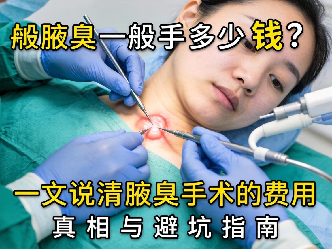 腋臭一般手术多少钱？一文说清腋臭手术的费用真相与避坑指南