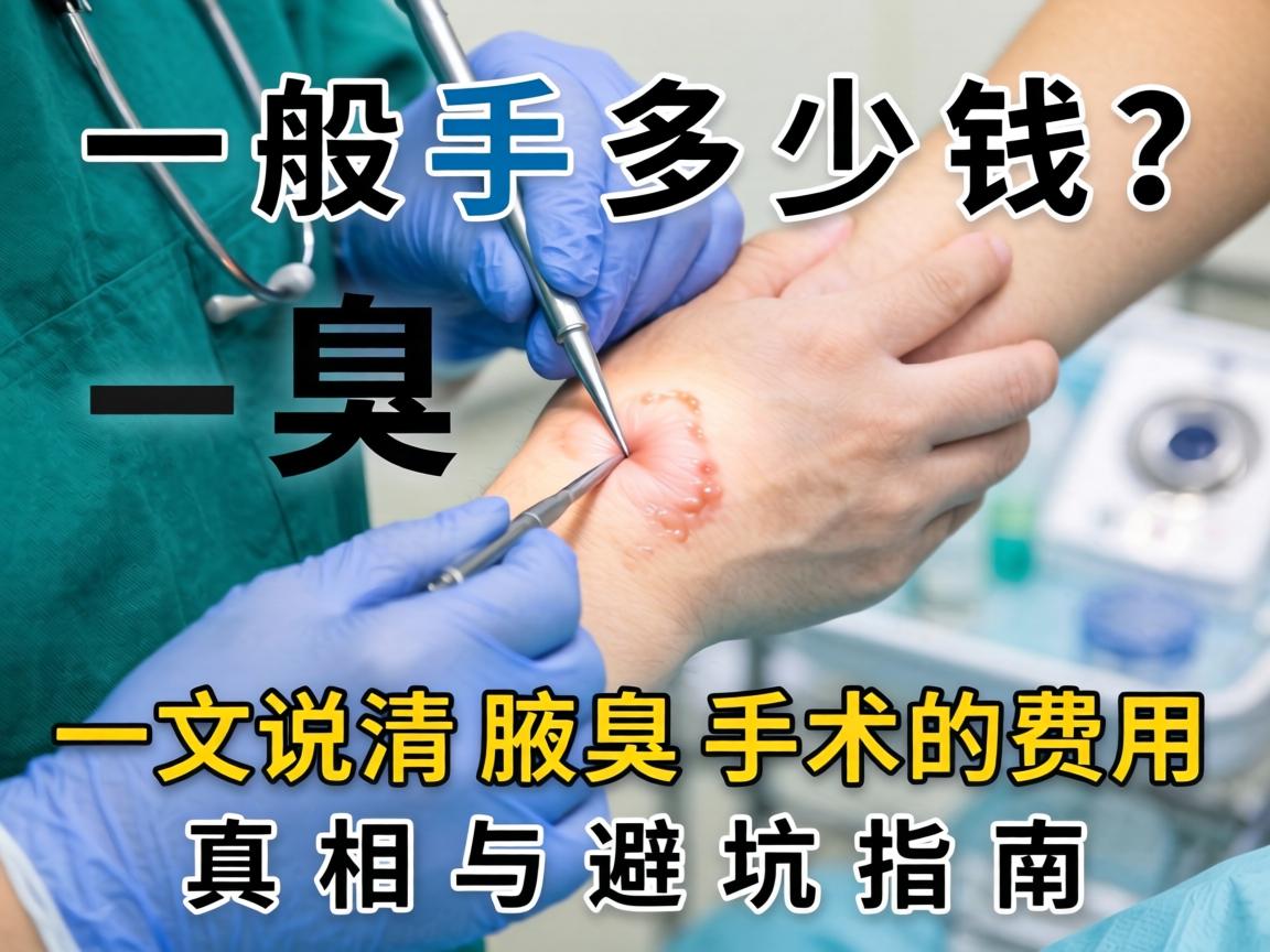 腋臭一般手术多少钱？一文说清腋臭手术的费用真相与避坑指南