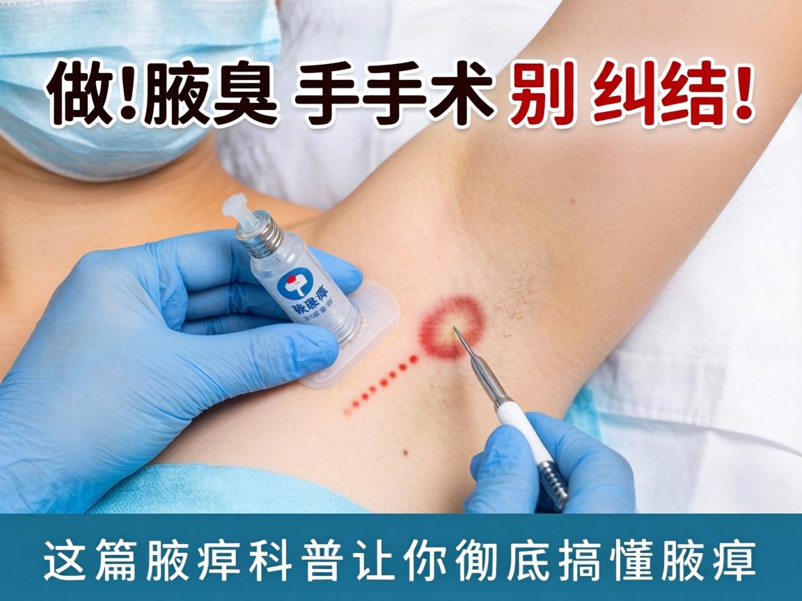 做腋臭手术别纠结！这篇腋臭科普让你彻底搞懂腋臭