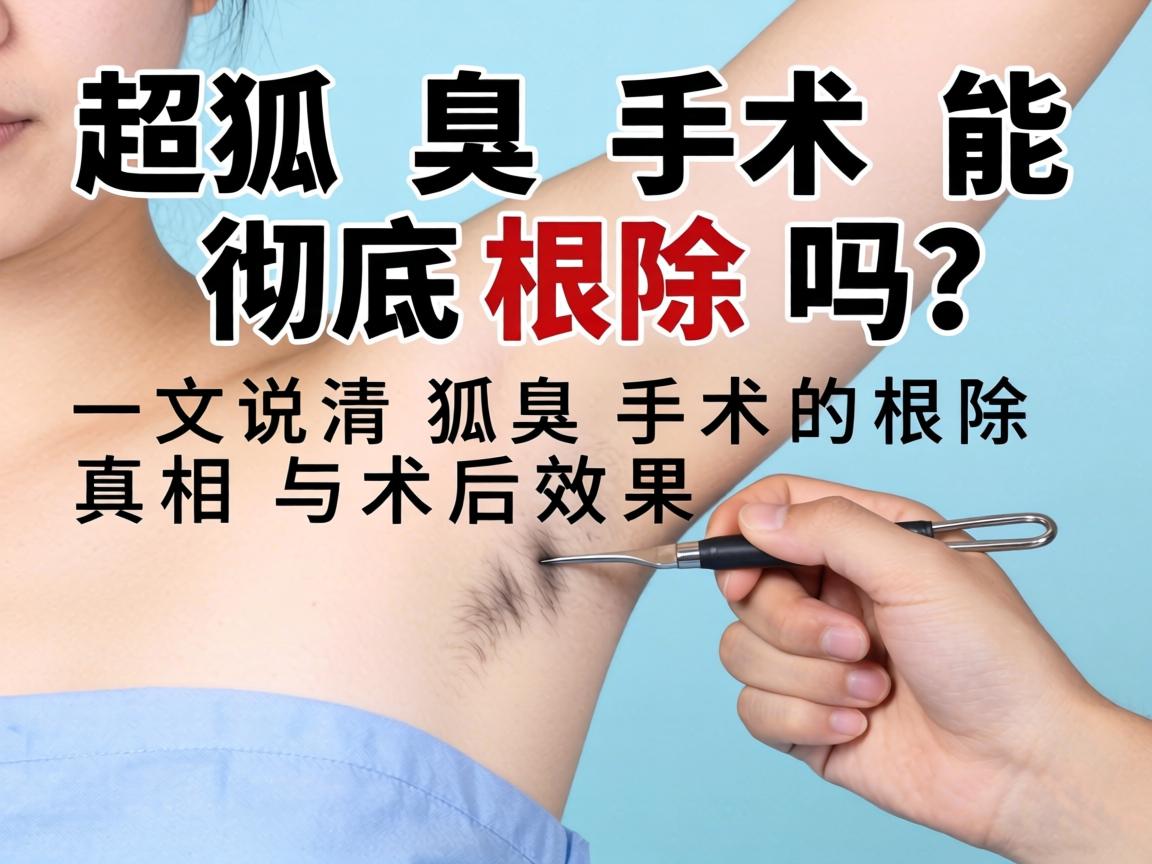 狐臭手术能彻底根除吗?一文说清狐臭手术的根除真相与术后效果 狐臭手术能彻底根除吗?一文说清狐臭手术的根除真相与术后效果