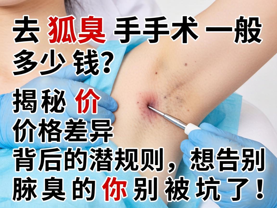 去狐臭手术一般多少钱？揭秘价格差异背后的潜规则，想告别腋臭的你别被坑了！