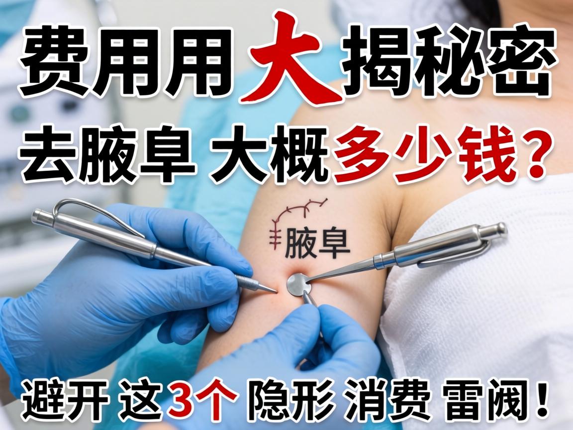 腋臭手术费用大揭秘，去腋臭大概多少钱？避开这3个隐形消费雷区！