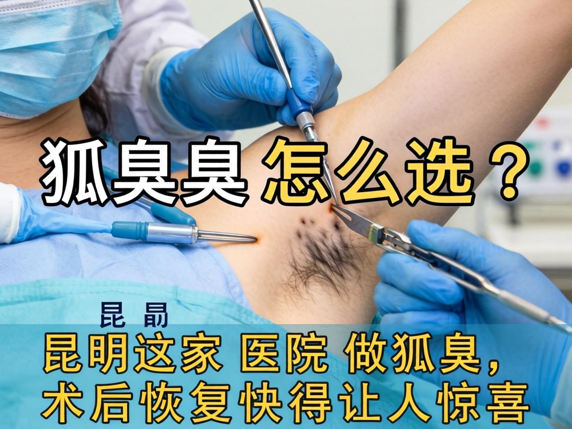 狐臭手术医院怎么选？昆明这家医院做狐臭，术后恢复快得让人惊喜