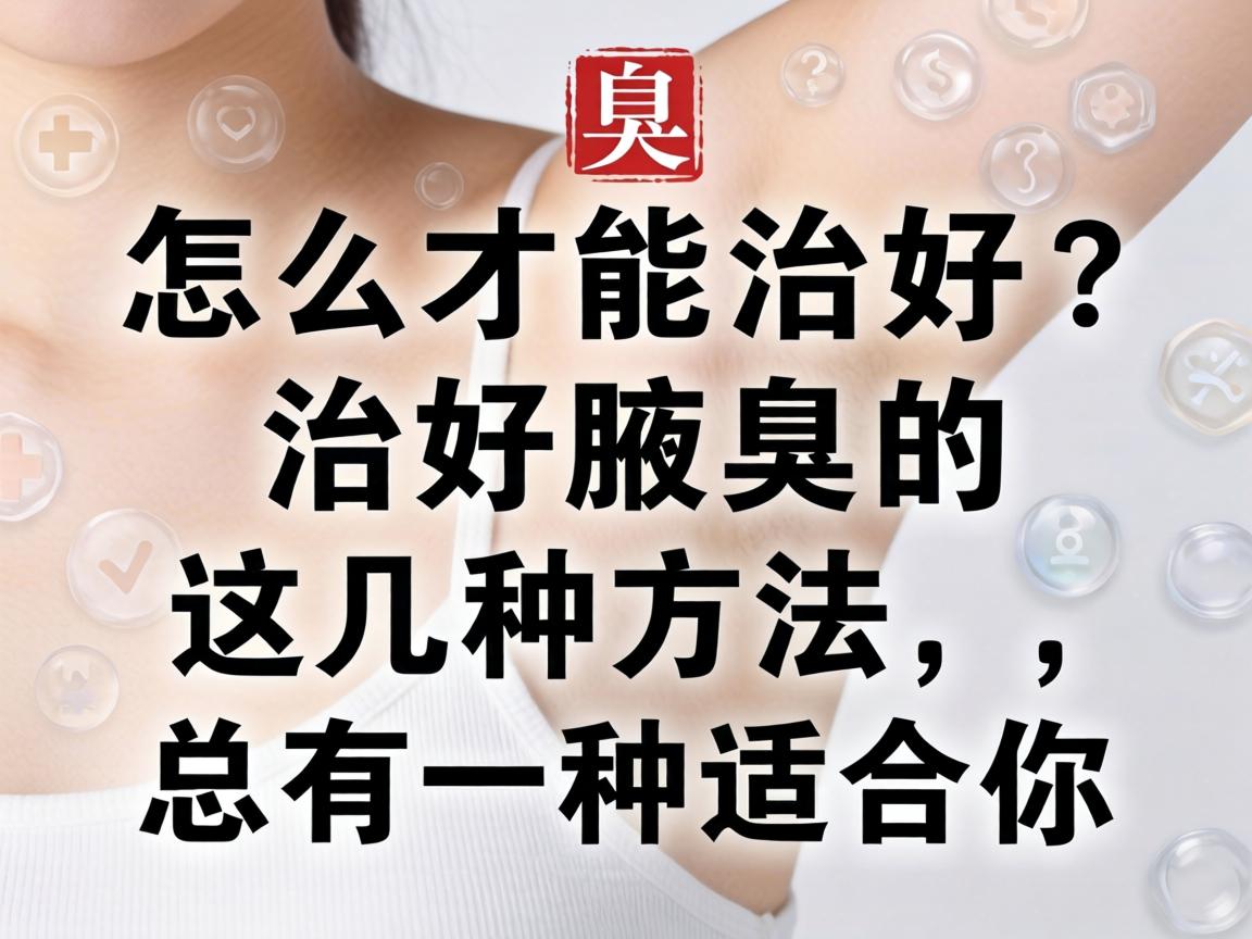 腋臭怎么才能治好？治好腋臭的这几种方法，总有一种适合你