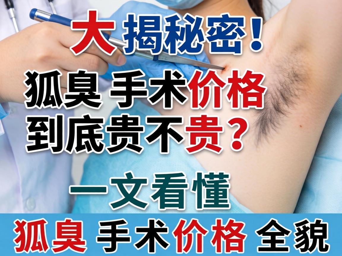 狐臭手术价格大揭秘！狐臭手术价格到底贵不贵？一文看懂狐臭手术价格全貌