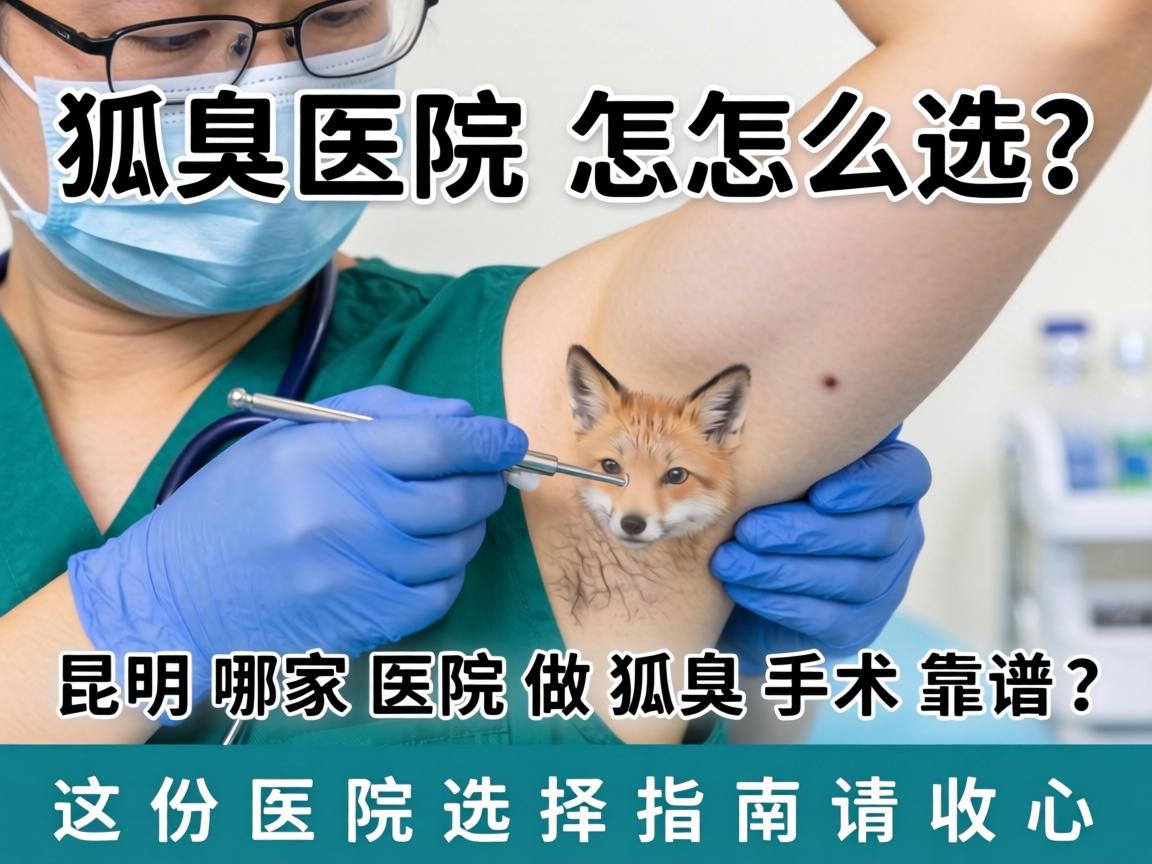 狐臭医院怎么选？昆明哪家医院做狐臭手术靠谱？这份医院选择指南请收好