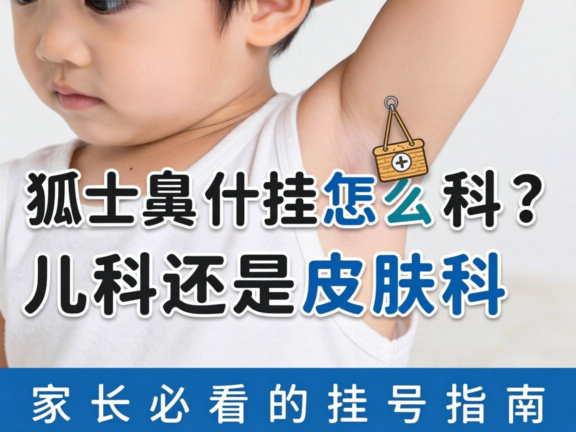 儿童狐臭挂什么科？儿科还是皮肤科？家长必看的挂号指南