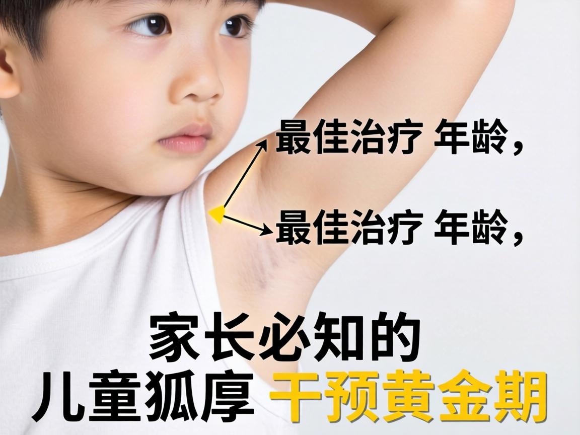 儿童狐臭最佳治疗年龄，家长必知的儿童狐臭干预黄金期