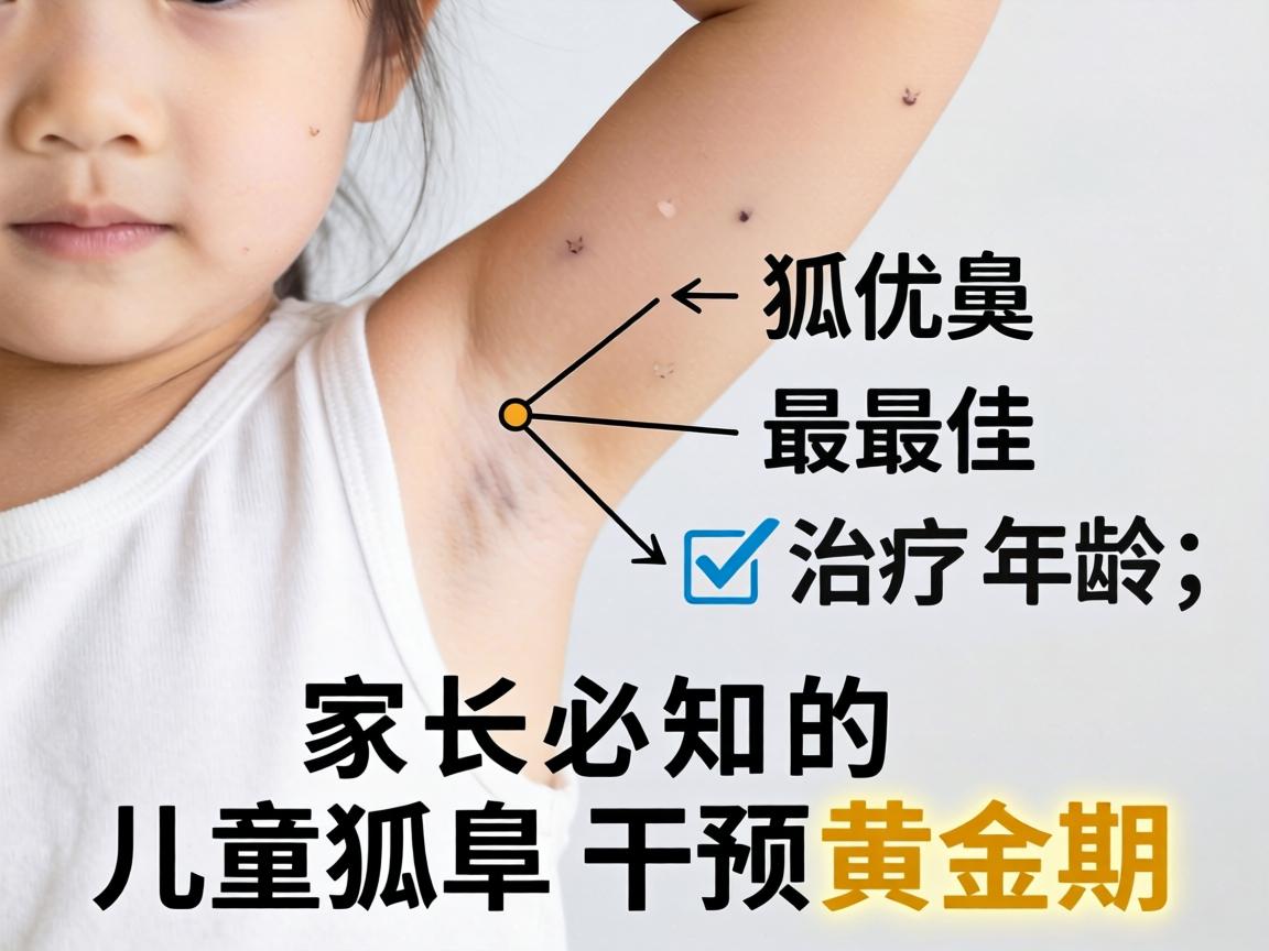 儿童狐臭最佳治疗年龄，家长必知的儿童狐臭干预黄金期