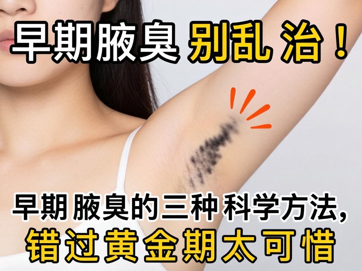 早期腋臭别乱治！早期腋臭的三种科学方法，错过黄金期太可惜