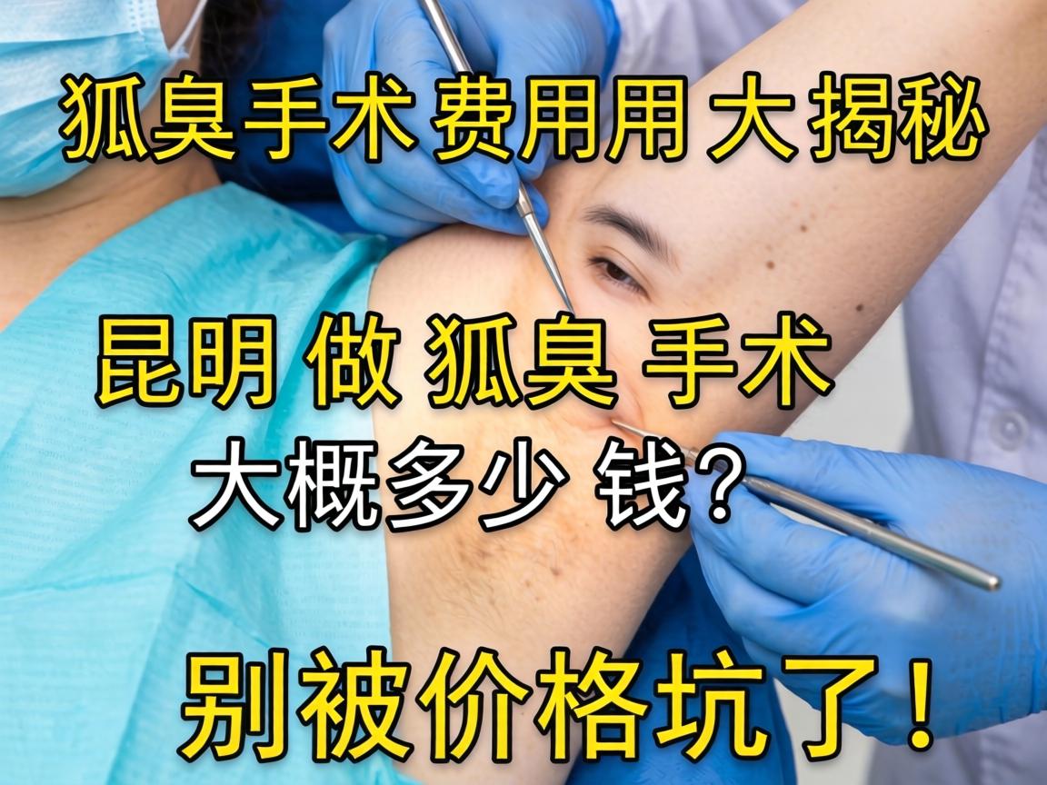 狐臭手术费用大揭秘，昆明做狐臭手术大概多少钱？别被价格坑了！