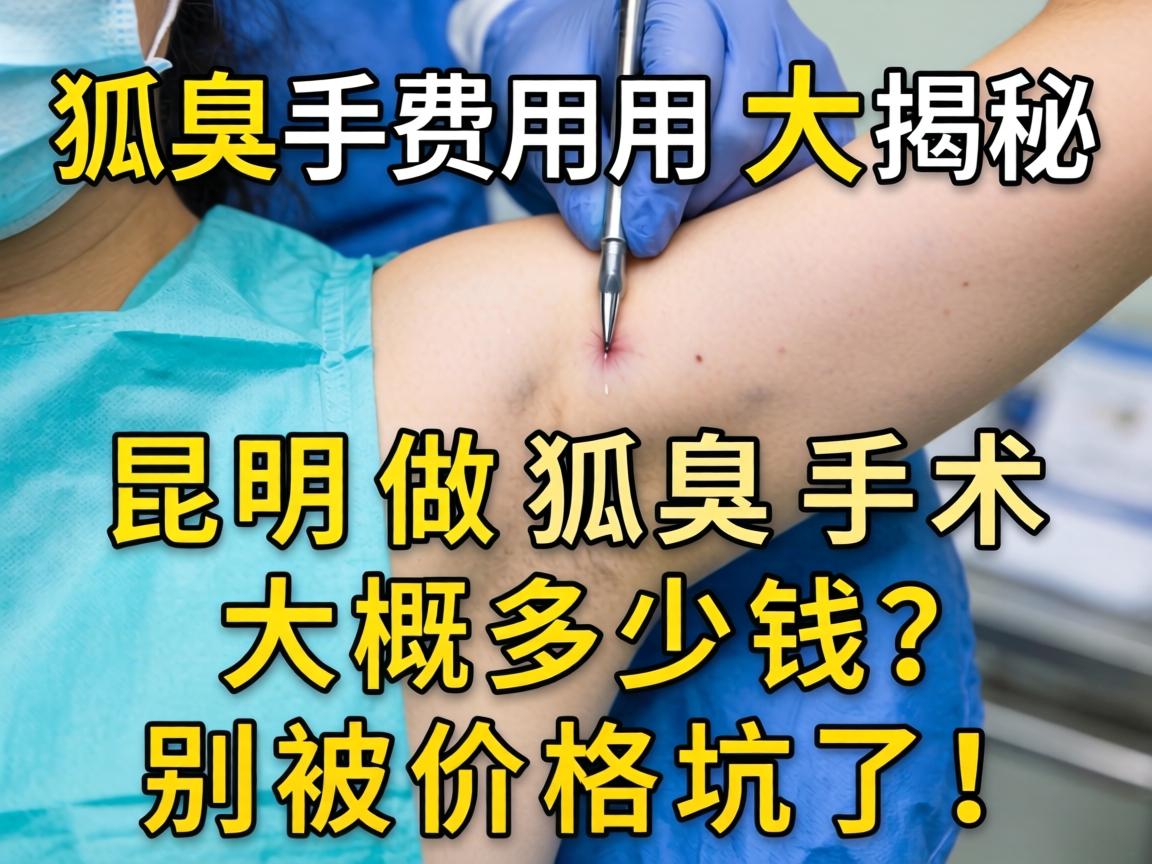 狐臭手术费用大揭秘，昆明做狐臭手术大概多少钱？别被价格坑了！