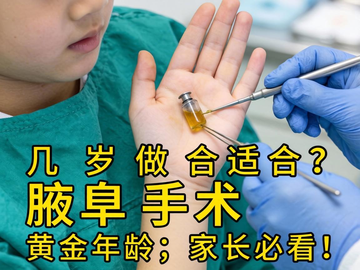 腋臭手术几岁做合适？腋臭手术黄金年龄，家长必看！