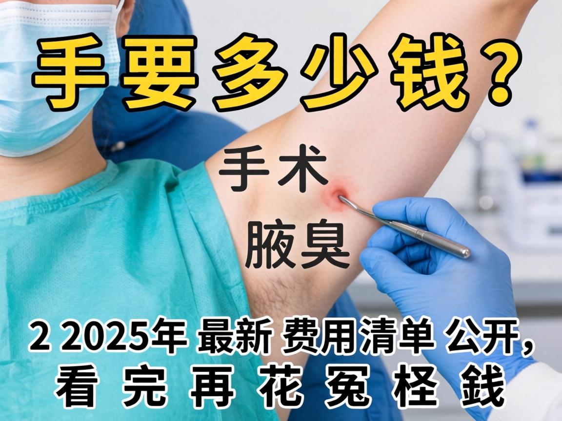 腋臭手术要多少钱?2025年最新费用清单公开,看完再花冤枉钱 腋臭手术要多少钱?2025年最新费用清单公开,看完再花冤枉钱