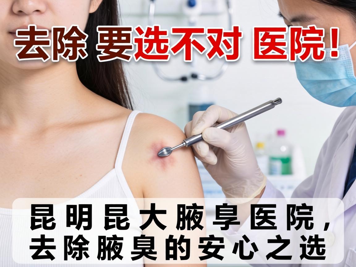 腋臭去除要选对医院！昆明昆大腋臭医院，去除腋臭的安心之选