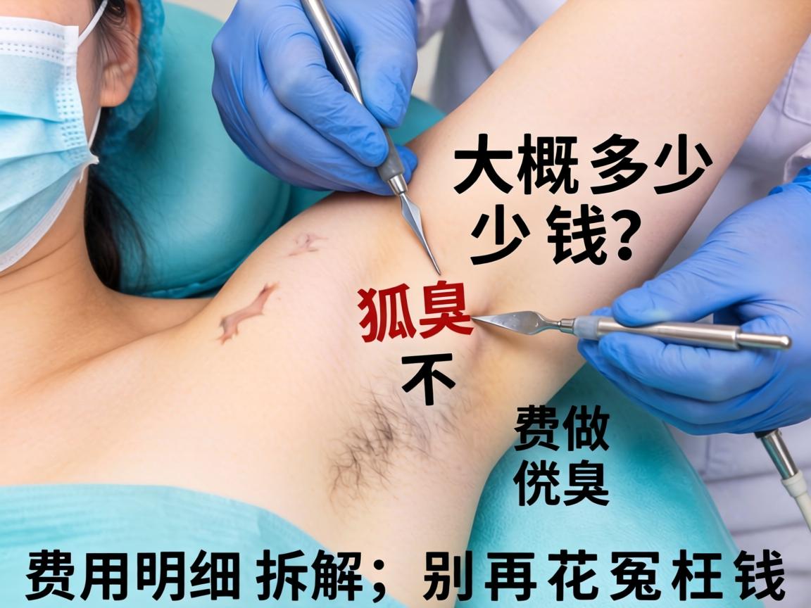 狐臭做手术大概多少钱？费用明细拆解，别再花冤枉钱