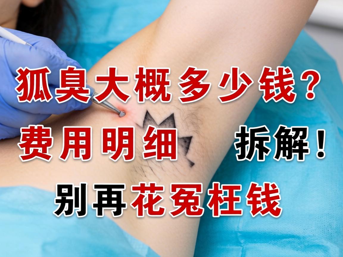 狐臭做手术大概多少钱？费用明细拆解，别再花冤枉钱