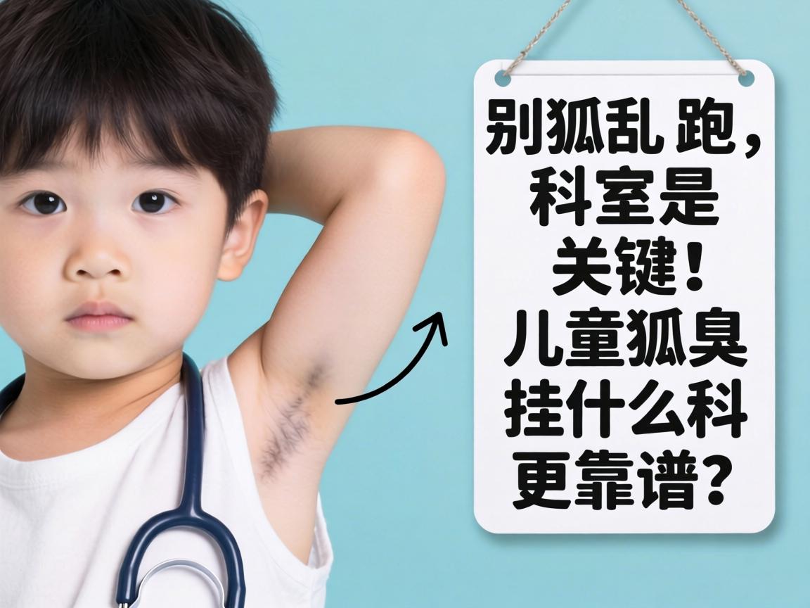 儿童狐臭别乱跑，挂对科室是关键！儿童狐臭挂什么科更靠谱？