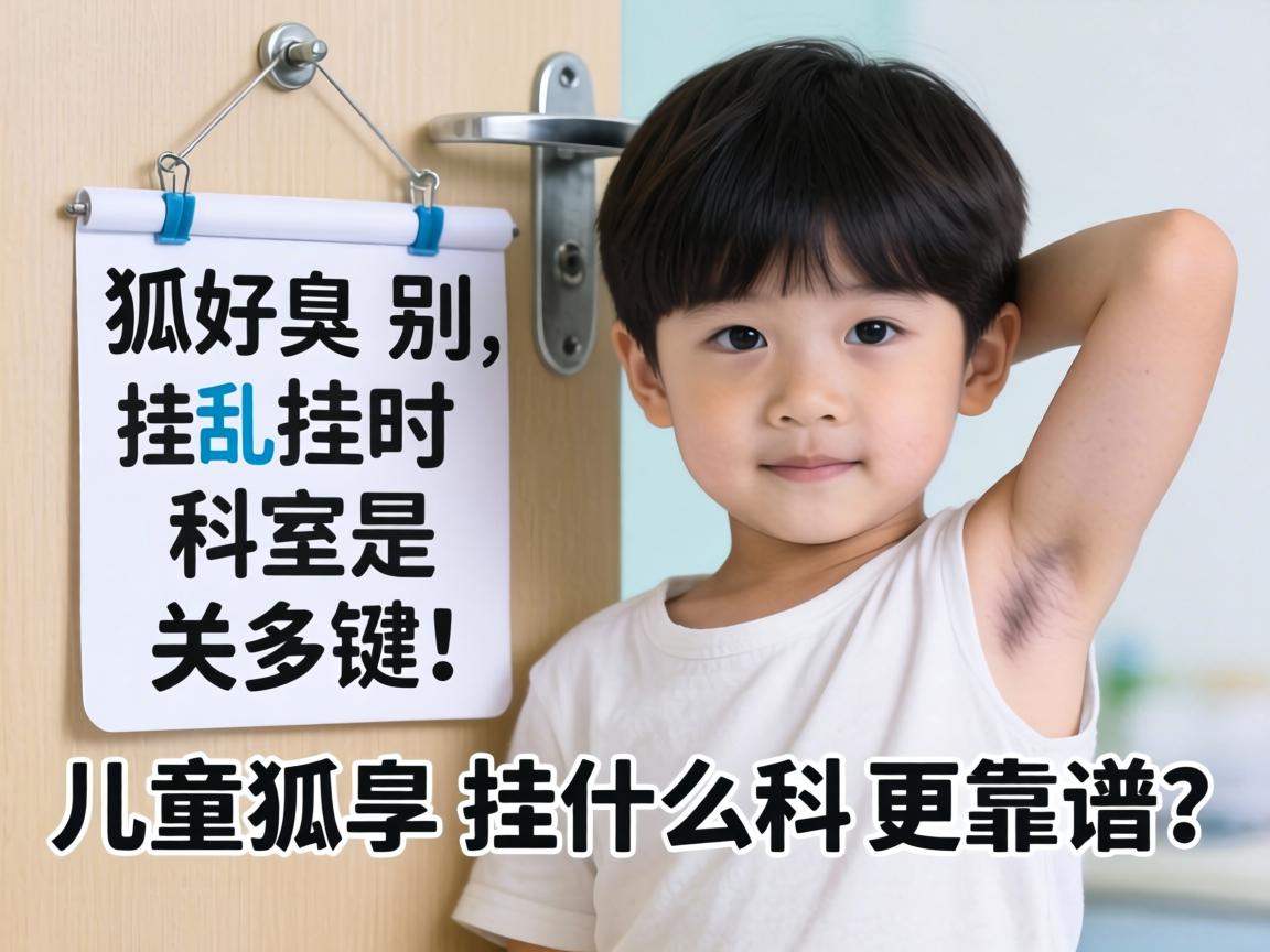 儿童狐臭别乱跑，挂对科室是关键！儿童狐臭挂什么科更靠谱？