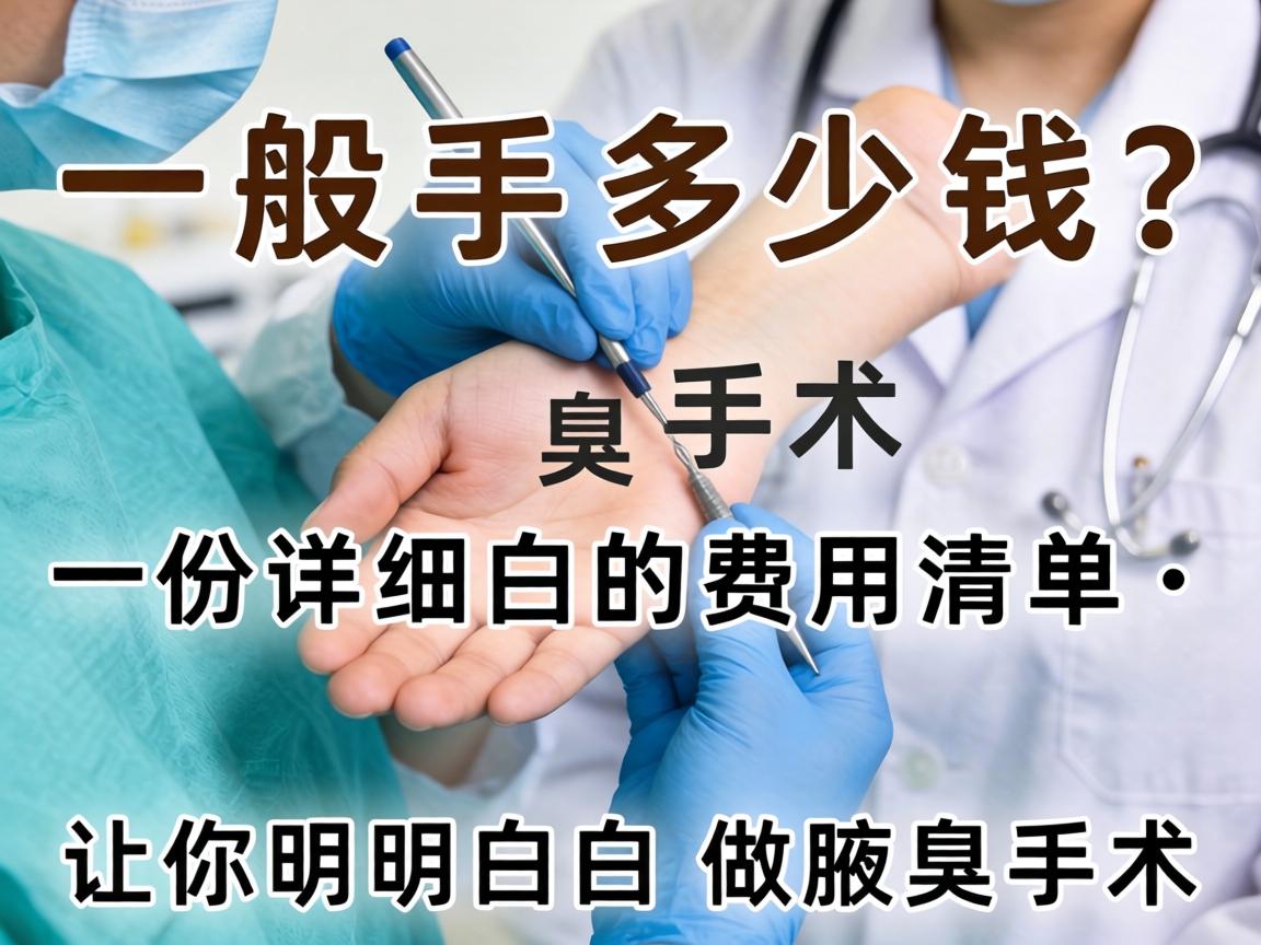 腋臭一般手术多少钱？一份详细的费用清单，让你明明白白做腋臭手术