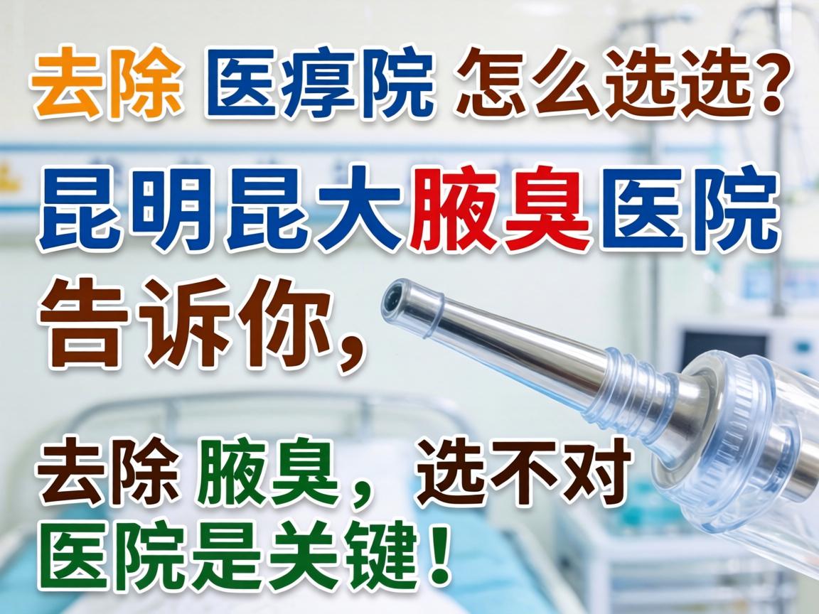 腋臭去除医院怎么选？昆明昆大腋臭医院告诉你，去除腋臭，选对医院是关键！