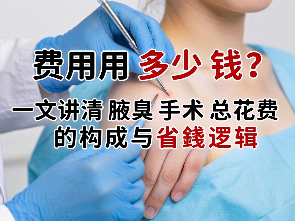 腋臭手术费用多少钱？一文讲清腋臭手术总花费的构成与省钱逻辑