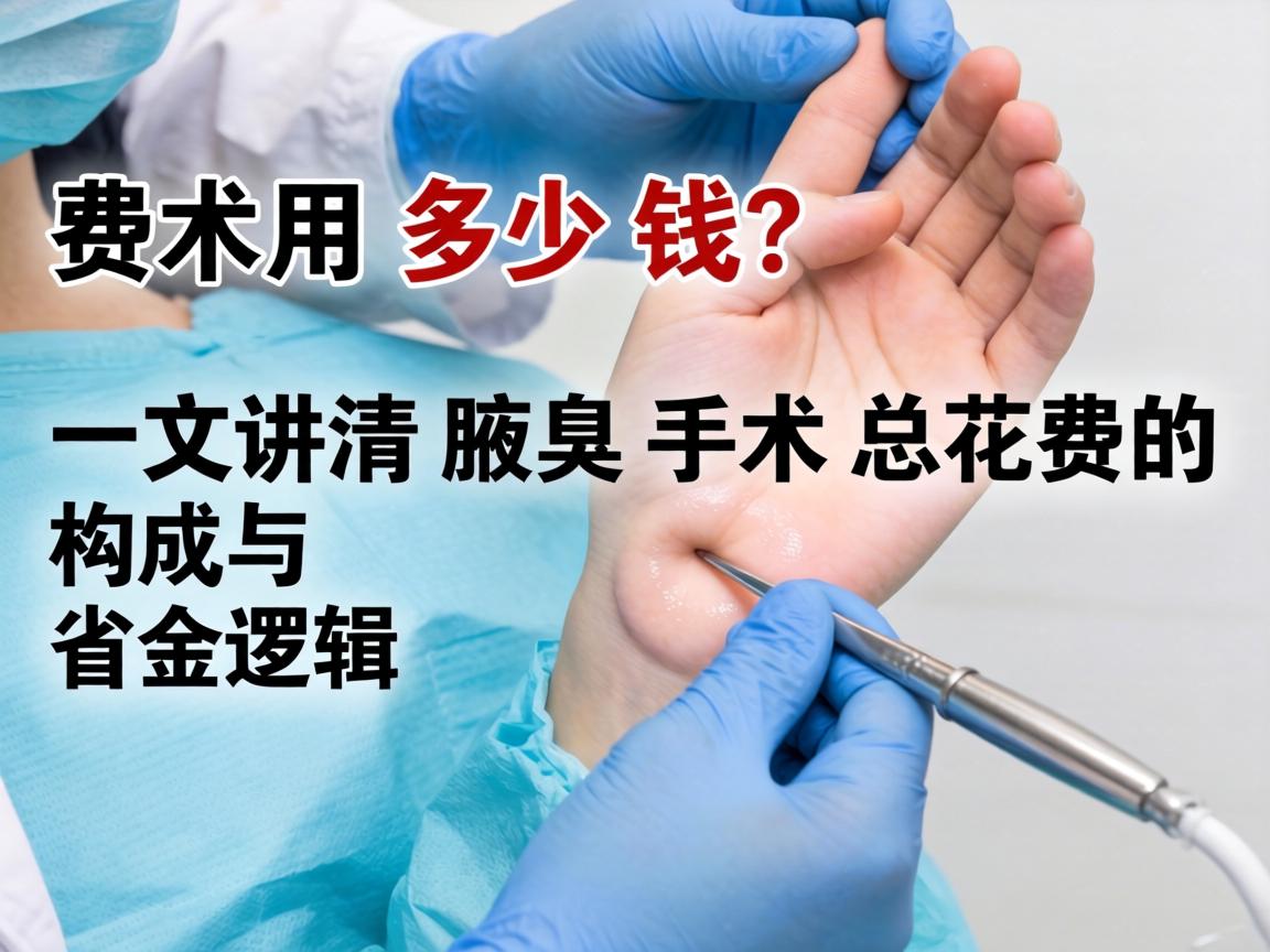 腋臭手术费用多少钱？一文讲清腋臭手术总花费的构成与省钱逻辑