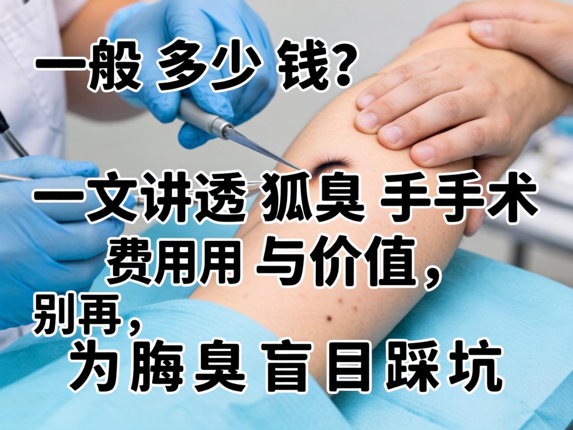 狐臭手术一般多少钱？一文讲透狐臭手术费用与价值，别再为腋臭盲目踩坑