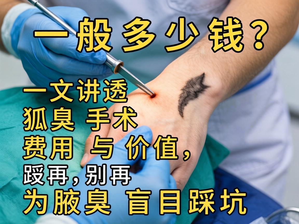 狐臭手术一般多少钱？一文讲透狐臭手术费用与价值，别再为腋臭盲目踩坑