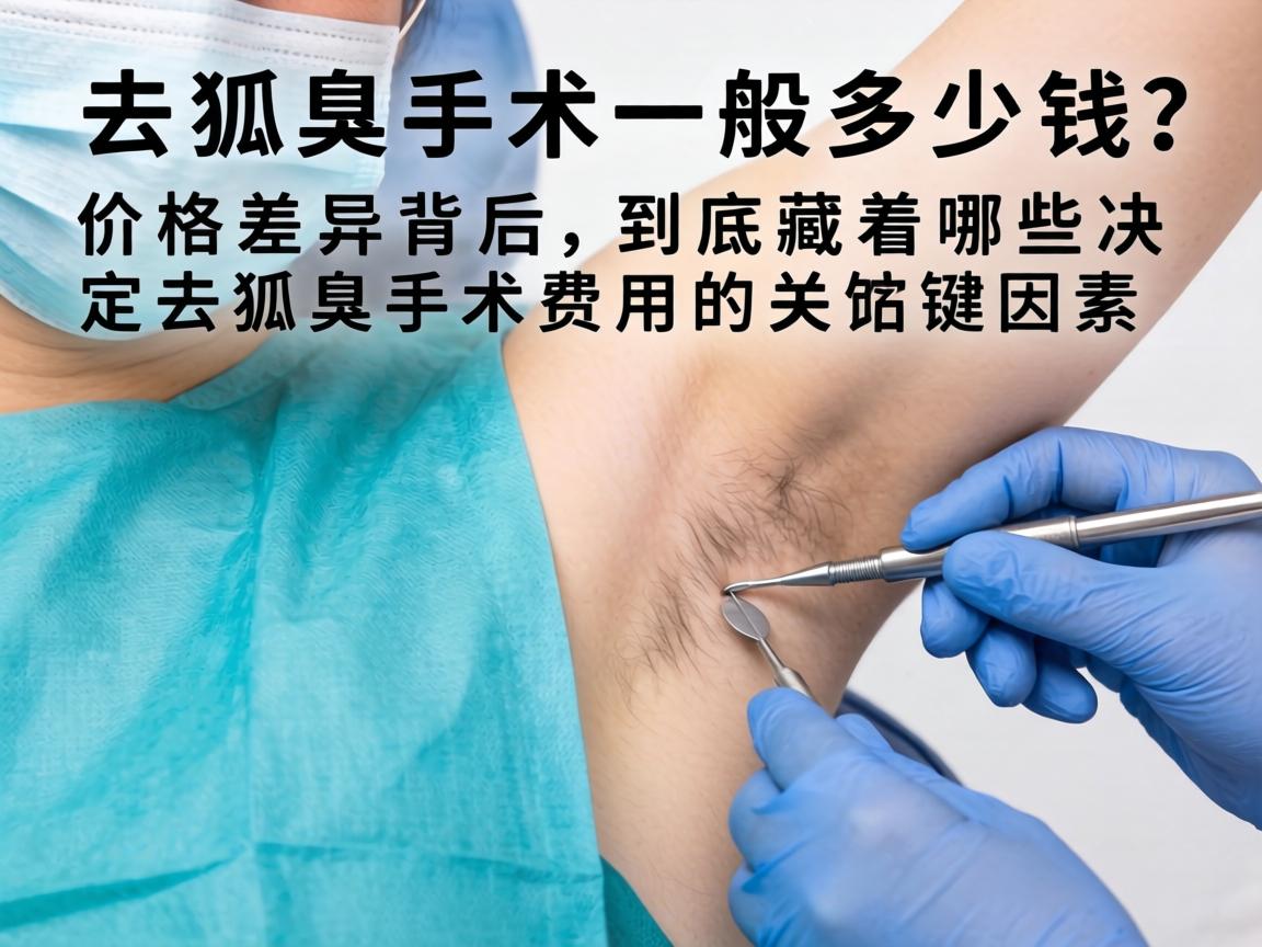 去狐臭手术一般多少钱？价格差异背后，到底藏着哪些决定去狐臭手术费用的关键因素？
