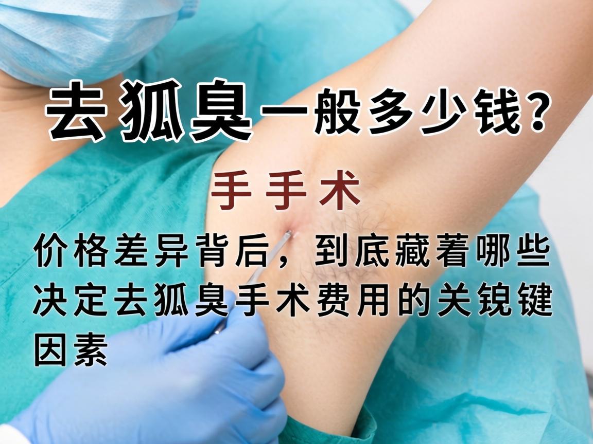 去狐臭手术一般多少钱？价格差异背后，到底藏着哪些决定去狐臭手术费用的关键因素？