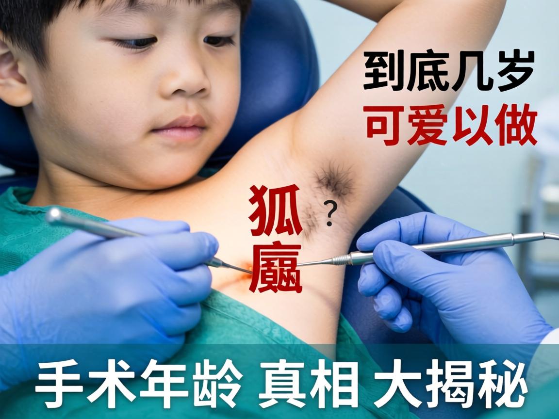 孩子狐臭手术，到底几岁可以做？手术年龄真相大揭秘