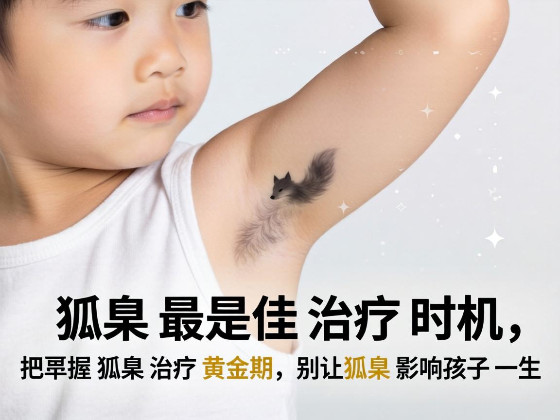 小孩狐臭最佳治疗时机，把握狐臭治疗黄金期，别让狐臭影响孩子一生