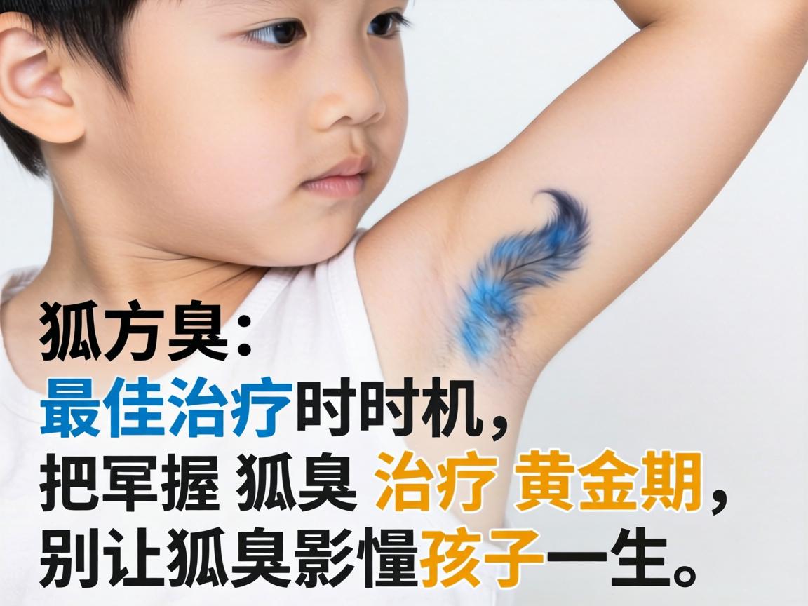 小孩狐臭最佳治疗时机，把握狐臭治疗黄金期，别让狐臭影响孩子一生