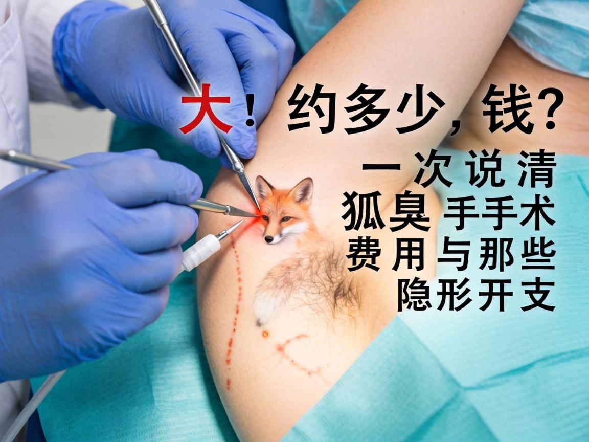 狐臭做手术大约多少钱？一次说清狐臭手术费用与那些隐形开支