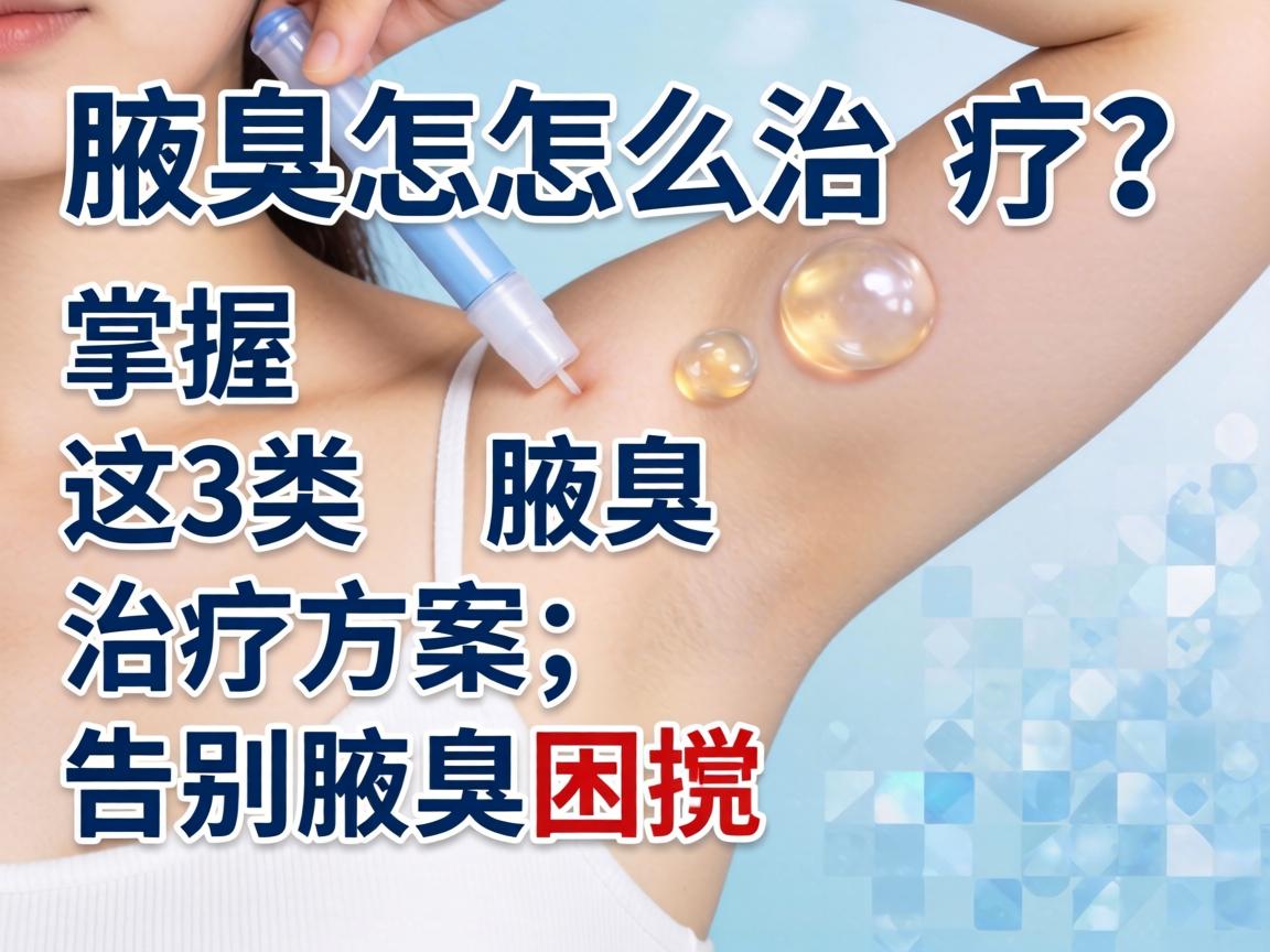 腋臭怎么治疗？掌握这3类腋臭治疗方案，告别腋臭困扰