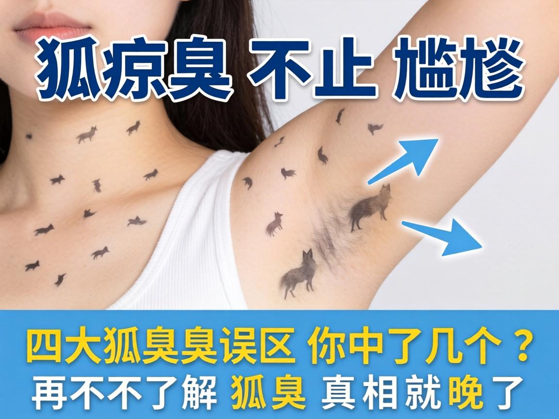 狐臭不止尴尬，这四大狐臭误区你中了几个？再不了解狐臭真相就晚了