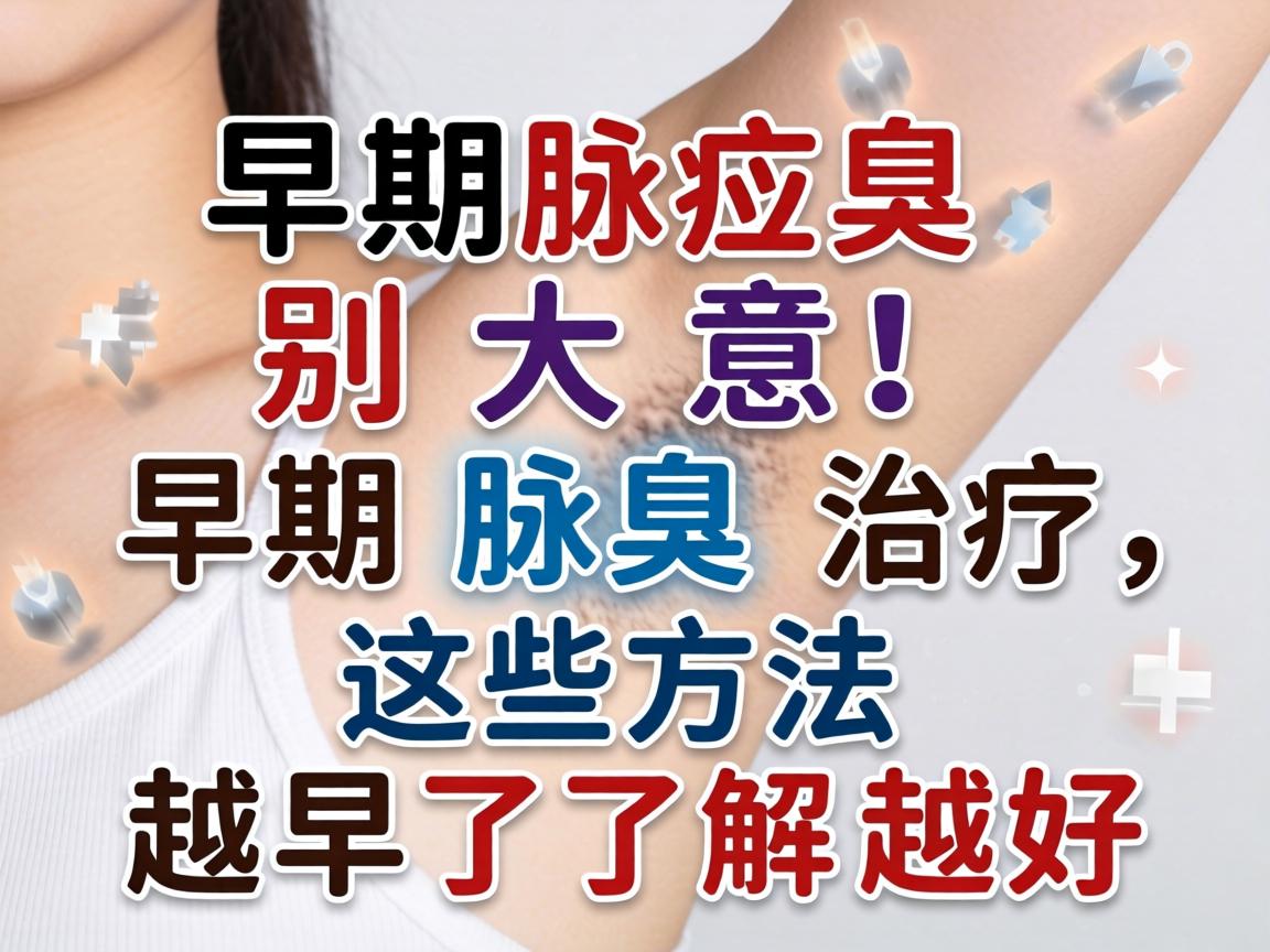 早期腋臭别大意！早期腋臭治疗，这些方法越早了解越好