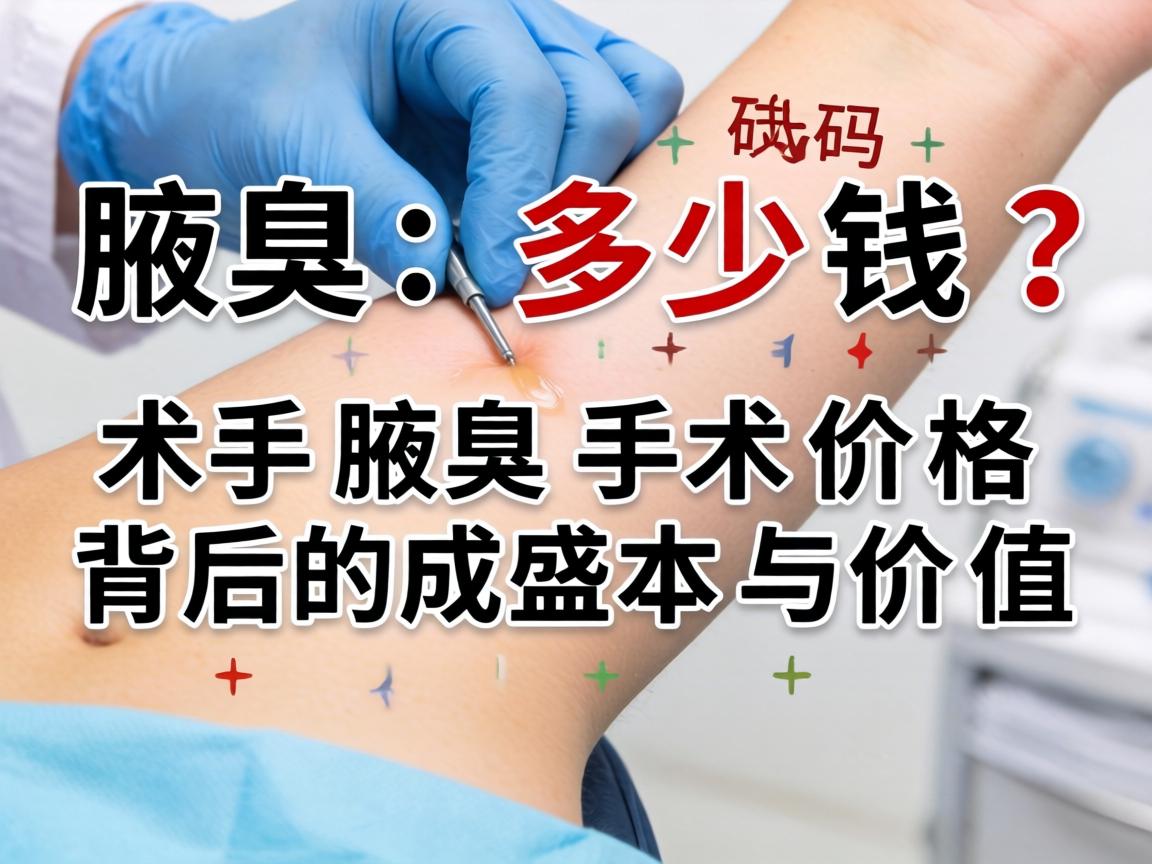 腋臭手术多少钱？解码腋臭手术价格背后的成本与价值