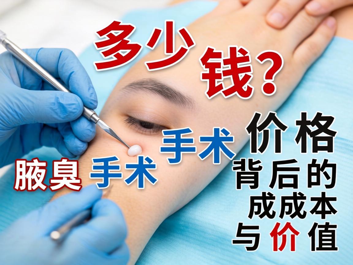 腋臭手术多少钱？解码腋臭手术价格背后的成本与价值